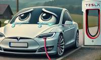 One Sad Tesla Rendered By DALL-E 