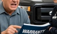 Angry Ford customer argues with a service writer over warranty duration