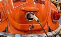 Back end charge plug to a 1976 VW Super Beetle converted to Electric