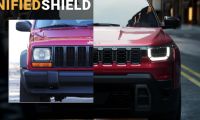 Comparison of the Old and new 2026 Jeep Cherokee's front headlights and grille