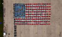 Chevrolet Corvettes Form a Flag for America's 250th Anniversary