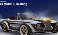 Ford Model T/Mustang mash up rendering