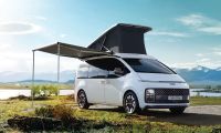 Front 3/4 of Hyundai Staria Electric Camper Van