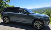 2026 Jeep Grand Cherokee Summit 4X4 looks right at home at the summit of New Hampshire's Pack Monadnock