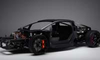 Image showing a rolling chassis version of Lamborghini's upcoming Aventador replacement, codenamed LB744.