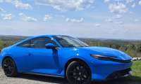 A 2026 Honda Prelude Looks gorgeous in Boost Blue