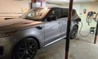2026 Range Rover Sport Dynamic SE PHEV charging up on a Level 2 home charger. 