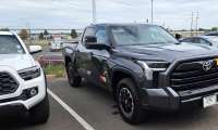 Ryan's 2026 Toyota Tundra Heritage Edition with tow package side mirrors.