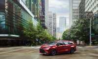 The 2026 Toyota Sienna strikes a pose in a city center