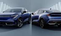 The Mitsubishi Eclipse Sportback EV's front and back