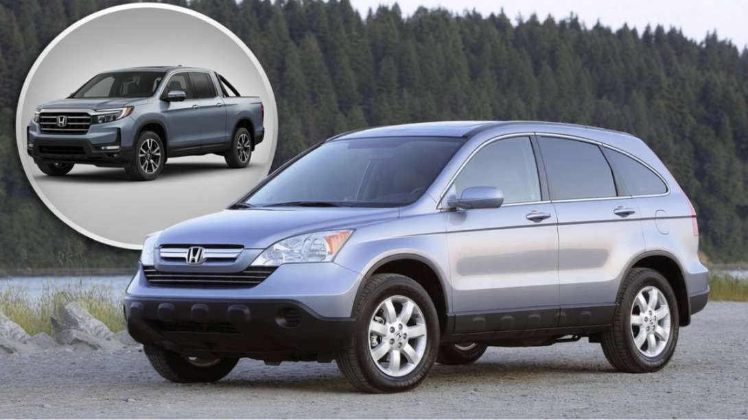 2009 Honda CR-V and a Ridgeline truck
