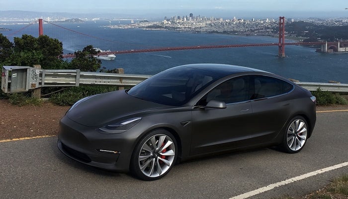 possibly picture first tesla model 3 sn1 tesla factory