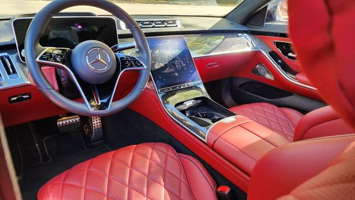 The 2022 Mercedes-Benz S580 Review front interior
