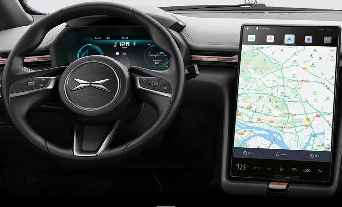 XPeng Identity Interior reminds Tesla Model 3 Interior